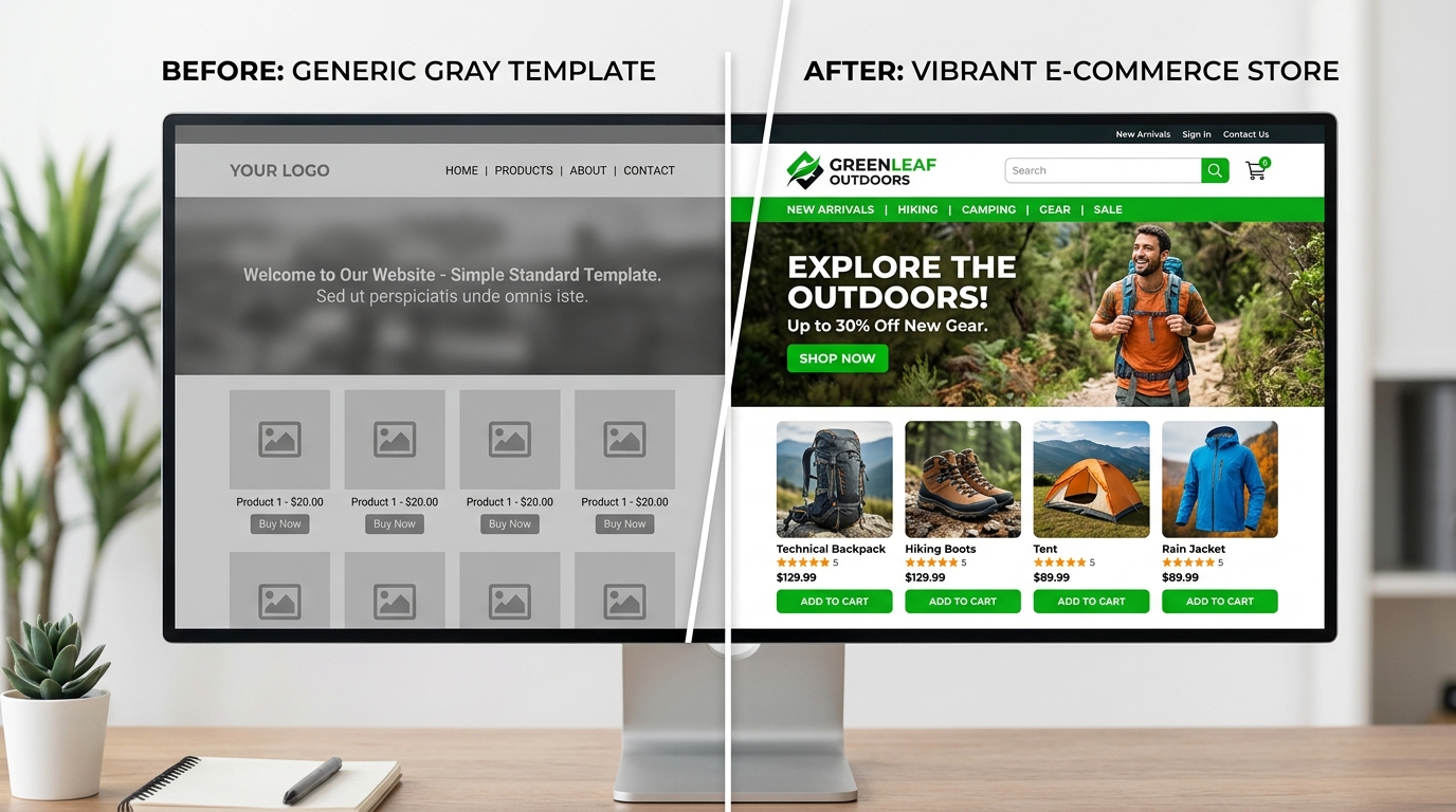 Template vs E-commerce sur-mesure Kliik